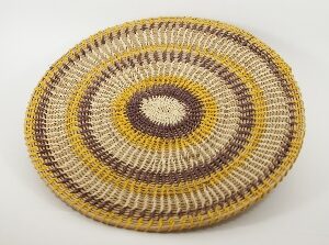 Panera Waorani Artesanal Natural Amarillo Marrón