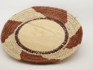 Panera Waorani Artesanal Natural 4 aspas marrón