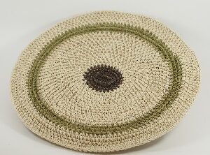 Panera Waorani Artesanal Natural Verde y Gris