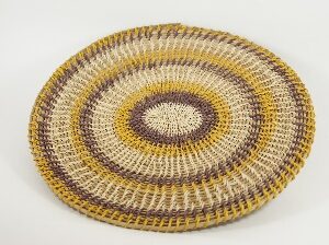 Panera Waorani Artesanal Natural Amarillo y Marrón