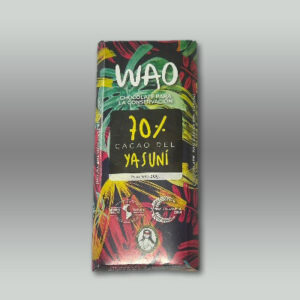 Barra  de chocolate WAO orgánico 70% de cacao